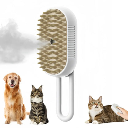 Advanced Steamy Pet Grooming Massager