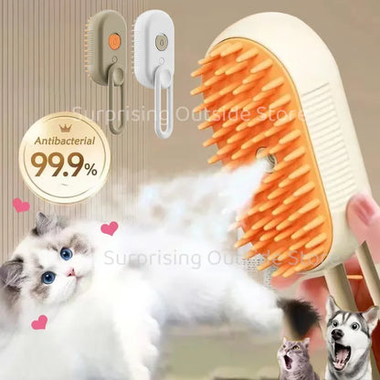 Advanced Steamy Pet Grooming Massager
